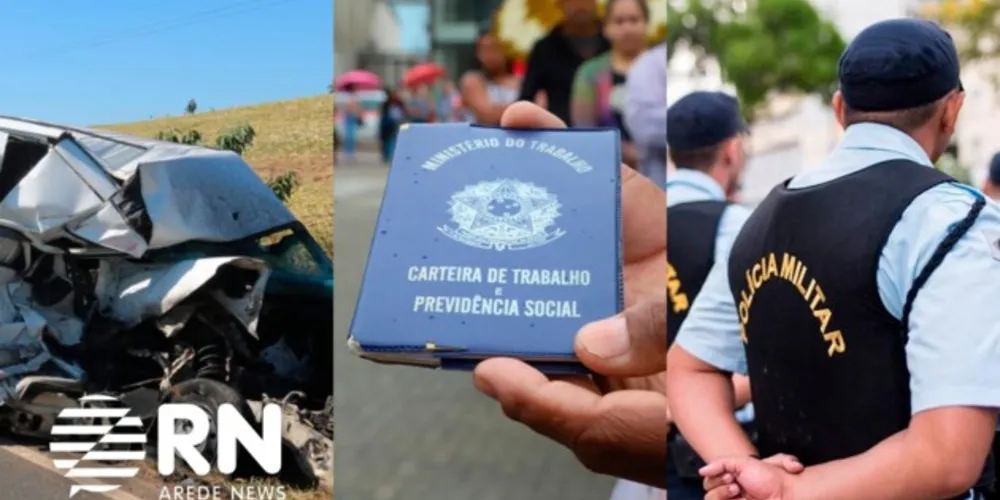 Tragédias deixam cinco mortos na região, vagas de emprego em Ponta Grossa e em Carambeí. Tudo isso e muito mais agora, no Portal aRede.