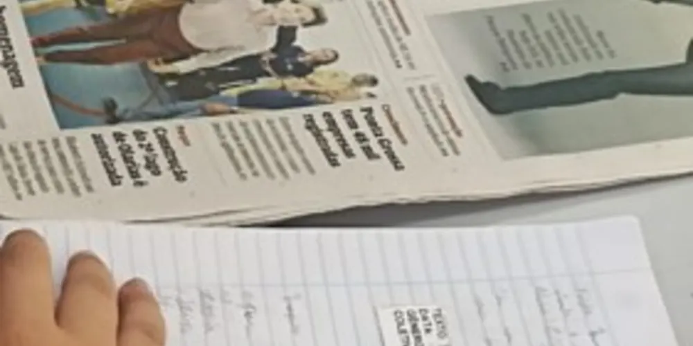 Além de auxiliar nas atividades curriculares, a dinâmica foi para muitos dos alunos o primeiro contato com o jornal impresso