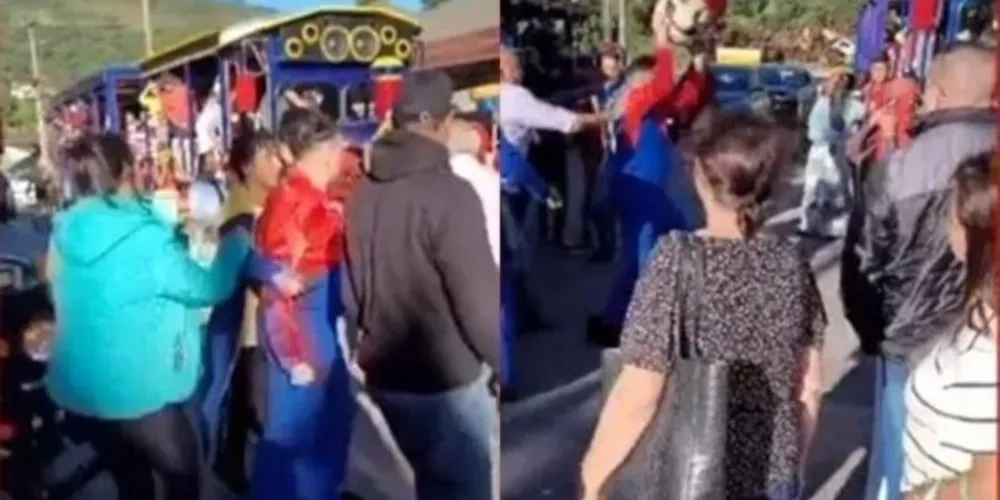 Funcionários fantasiados de super-heróis desistiram de "salvar o dia" no último domingo (4)