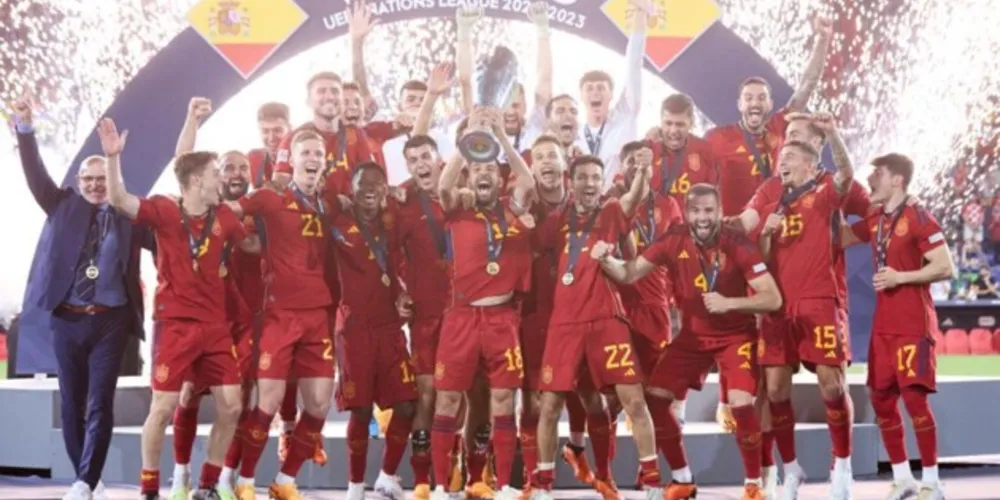 Título foi o terceiro conquistado pela seleção espanhola na liga