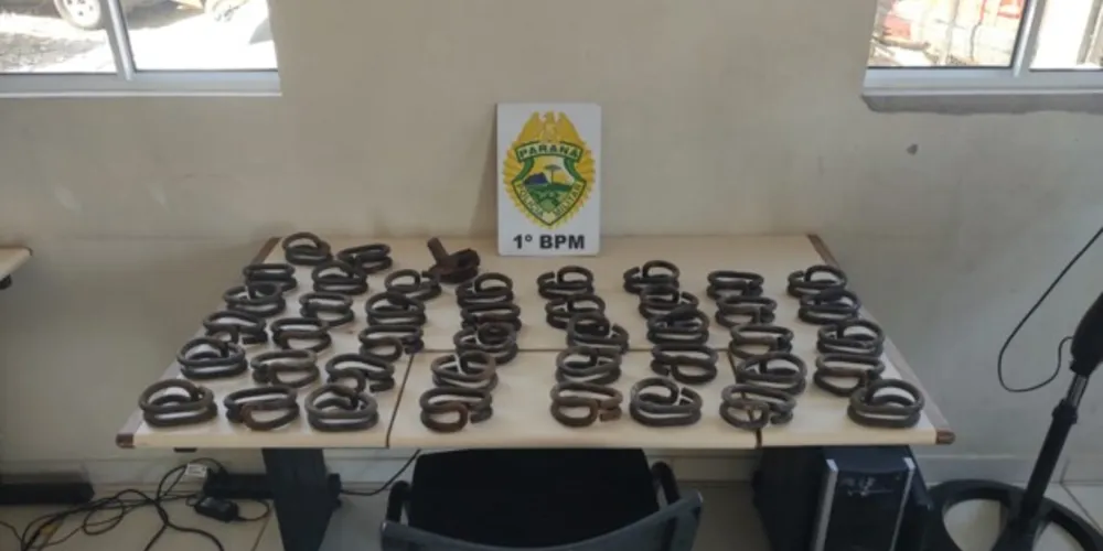 O material foi apreendido pelas autoridades