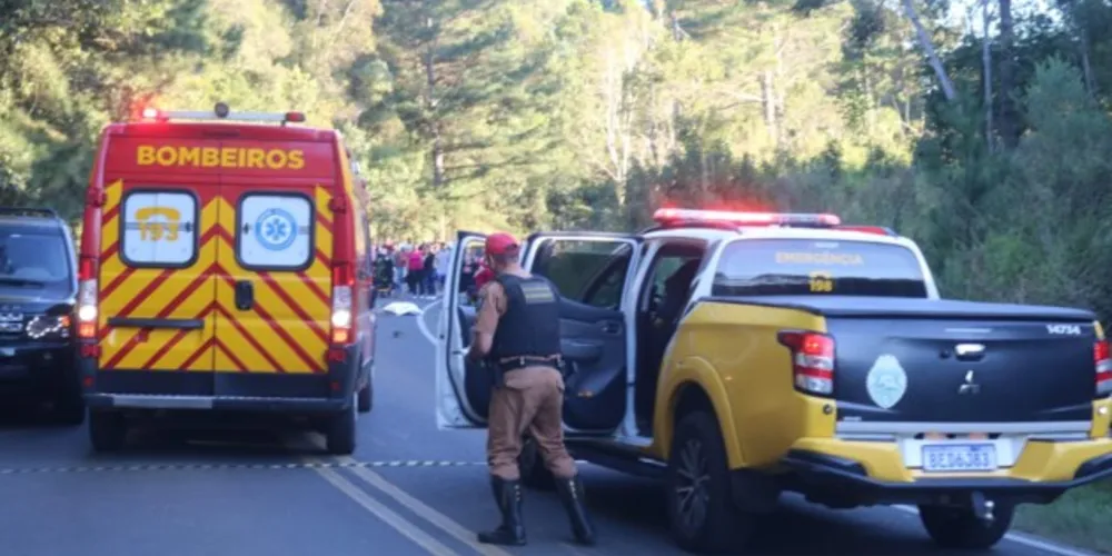 Casal estava em uma motocicleta no km 22 da rodovia entre Guaragi e Guaraúna, na tarde deste domingo (25)