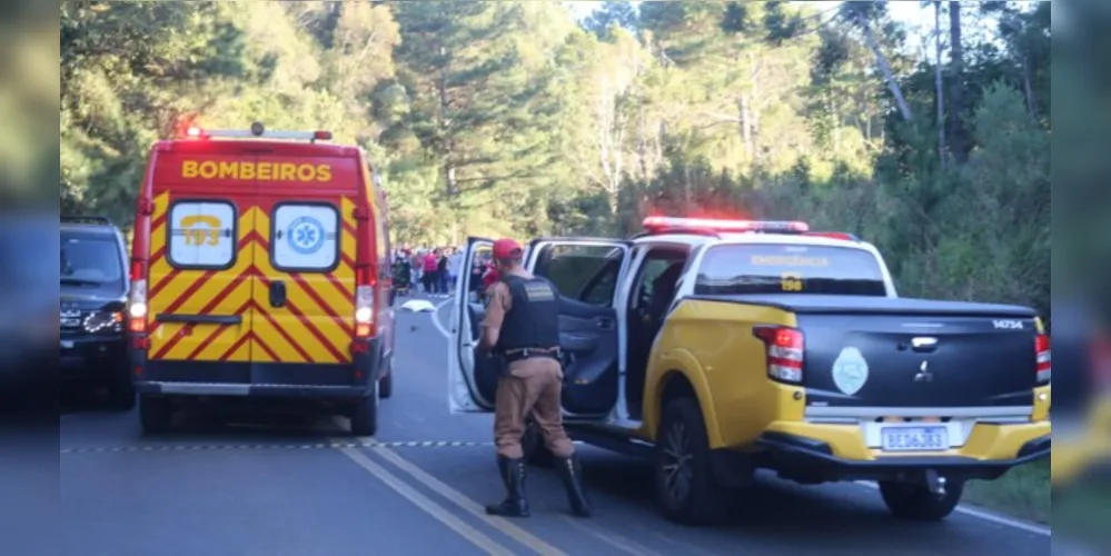 Casal estava em uma motocicleta no km 22 da rodovia entre Guaragi e Guaraúna, na tarde deste domingo (25)