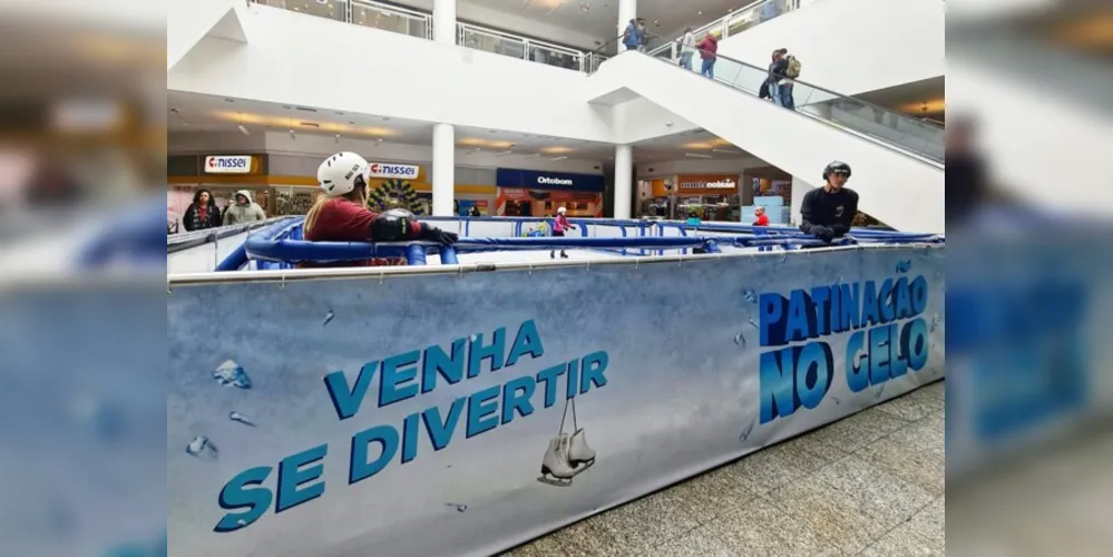 Shopping Palladium inicia temporada de patinação no gelo