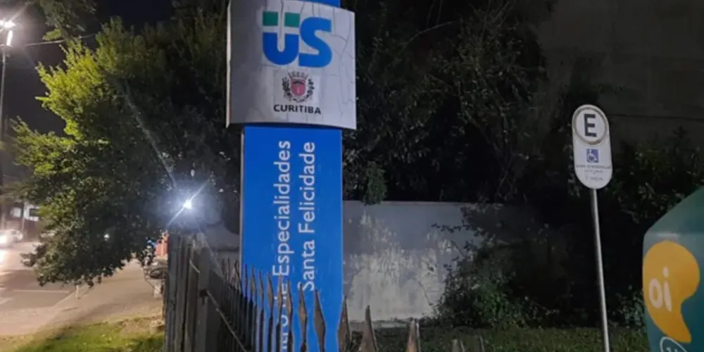 Criança foi levada para a Unidade de Saúde de Santa Felicidade