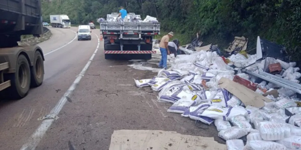 Retirada da carga é realizada neste momento