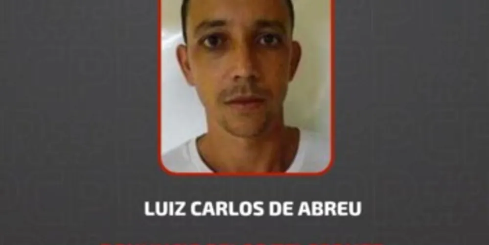 PCPR solicita a colaboração da população com informações que auxiliem na localização do procurado