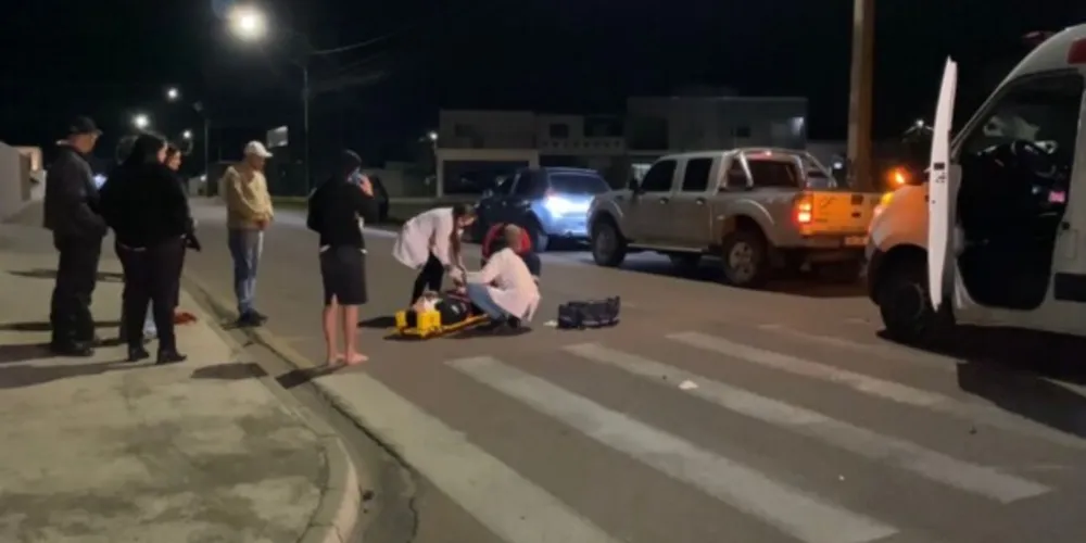 Rapaz foi atendido por equipes do Centro Municipal de Saúde