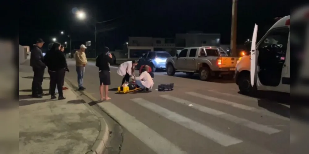 Rapaz foi atendido por equipes do Centro Municipal de Saúde