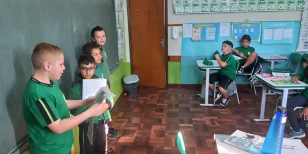 Educandos criaram seu próprio formato jornalístico