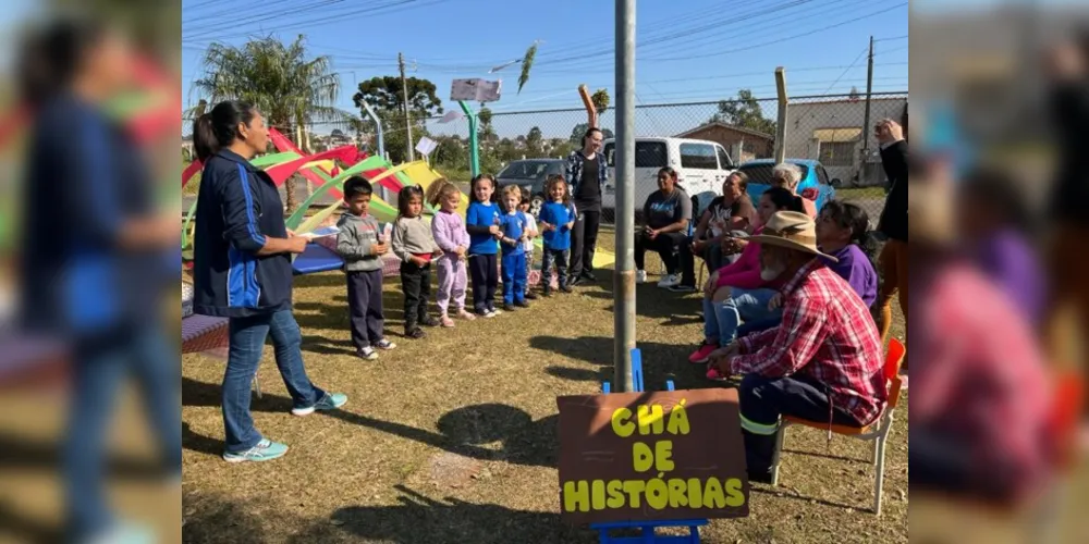 CMEI de PG realiza projeto 'Na casa dos meus Avós têm… Histórias!'