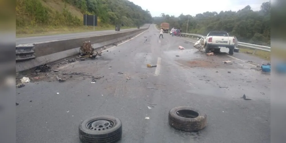 Acidente foi por volta das 10h45