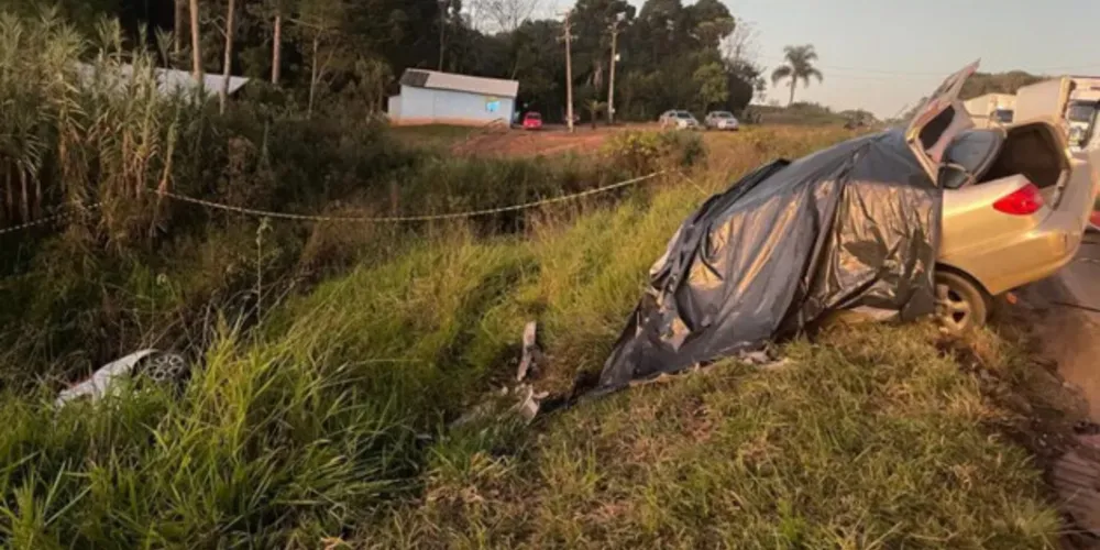 Colisão foi no km 196 da rodovia, por volta das 16h50