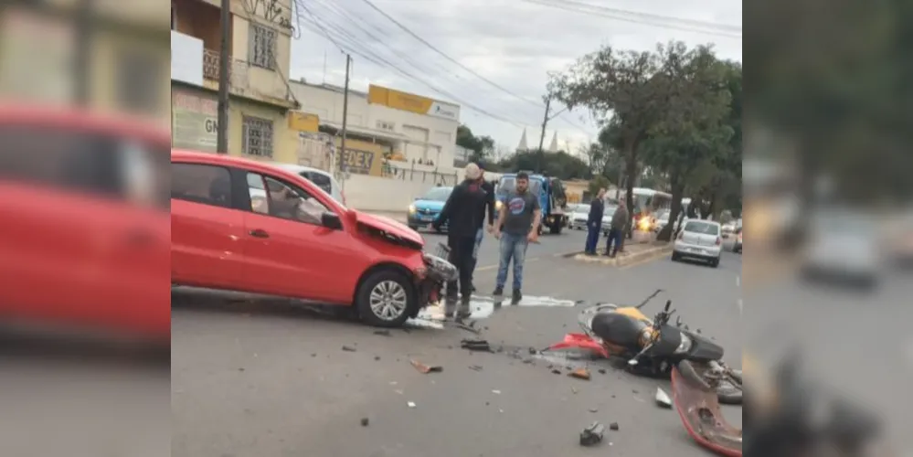 Acidente aconteceu na tarde desta sexta-feira (23), na Visconde de Mauá