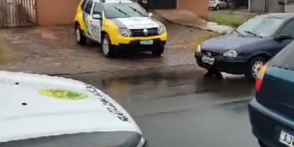 Após ser detido, a Polícia Militar foi acionada