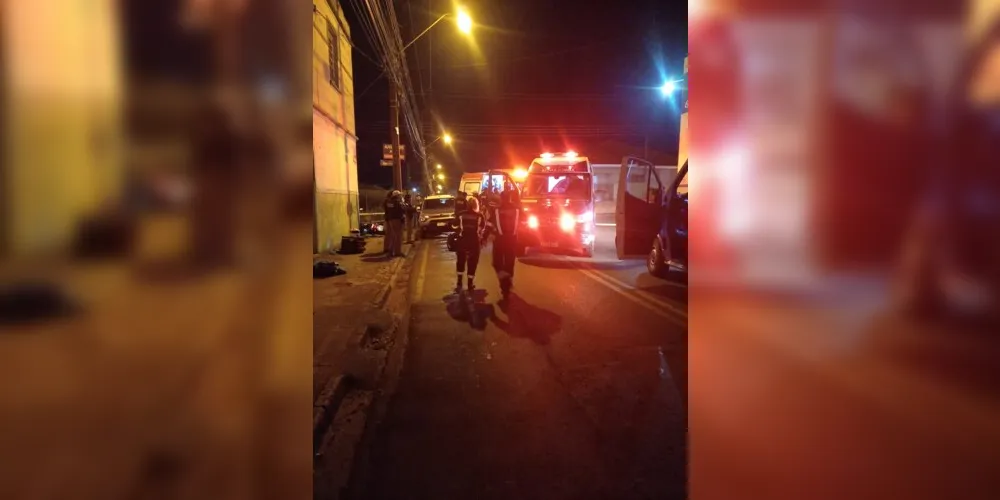 Blitz da PM foi realizada na rua Siqueira Campos, em Uvaranas