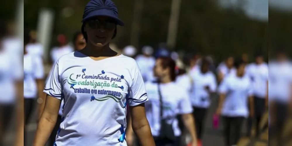 Caminhada aconteceu neste domingo, na capital federal