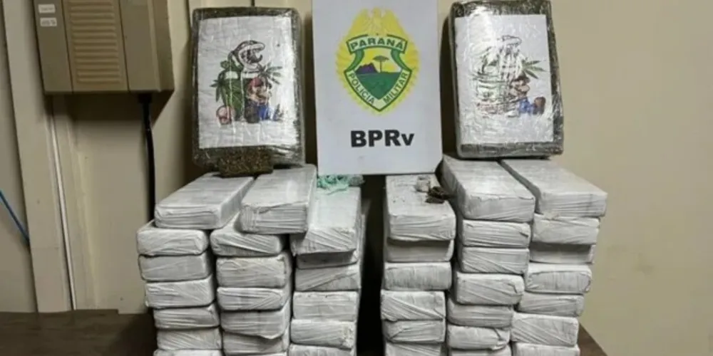Droga estava dividida em duas bolsas encontradas no bagageiro do ônibus que tinha Londrina como destino