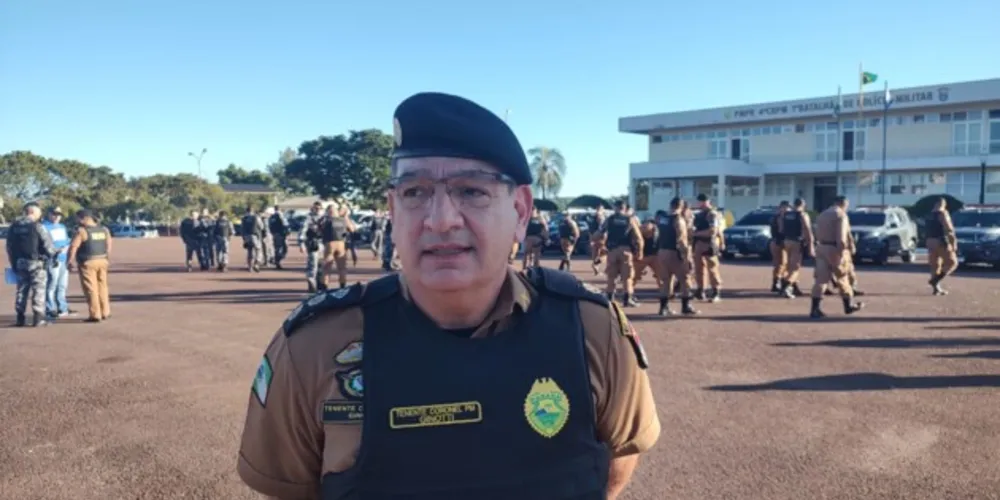 Tenente-coronel Marcos Ginotti Pires, do 1] BPM, detalhou ao Portal aRede os objetivos da operação