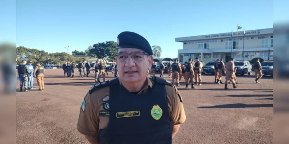 Tenente-coronel Marcos Ginotti Pires, do 1] BPM, detalhou ao Portal aRede os objetivos da operação