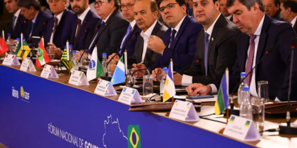 Governador Carlos Massa Ratinho Junior participa do Fórum Nacional de Governadores.