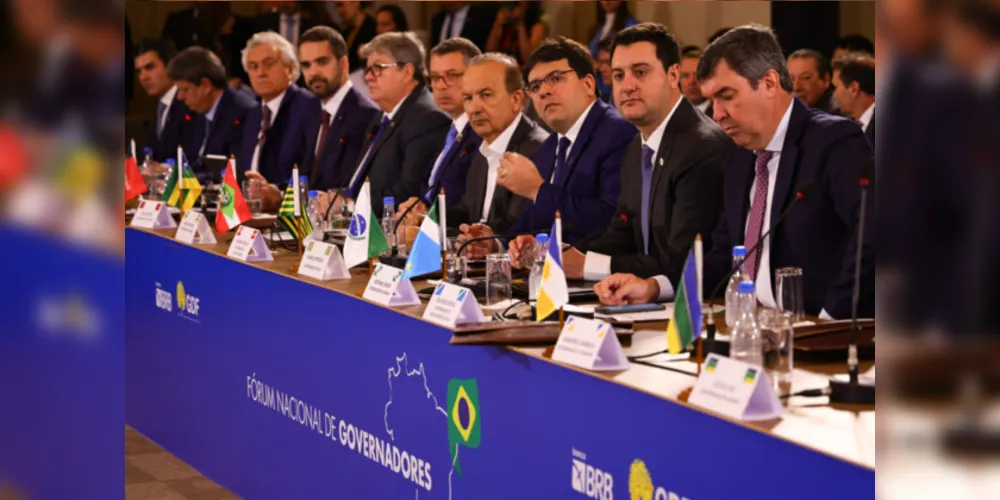 Governador Carlos Massa Ratinho Junior participa do Fórum Nacional de Governadores.