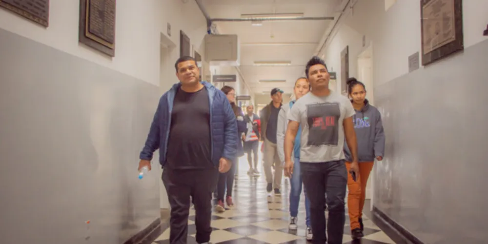 Os estudantes conheceram os espaços da instituição que irão frequentar nas próximas semanas