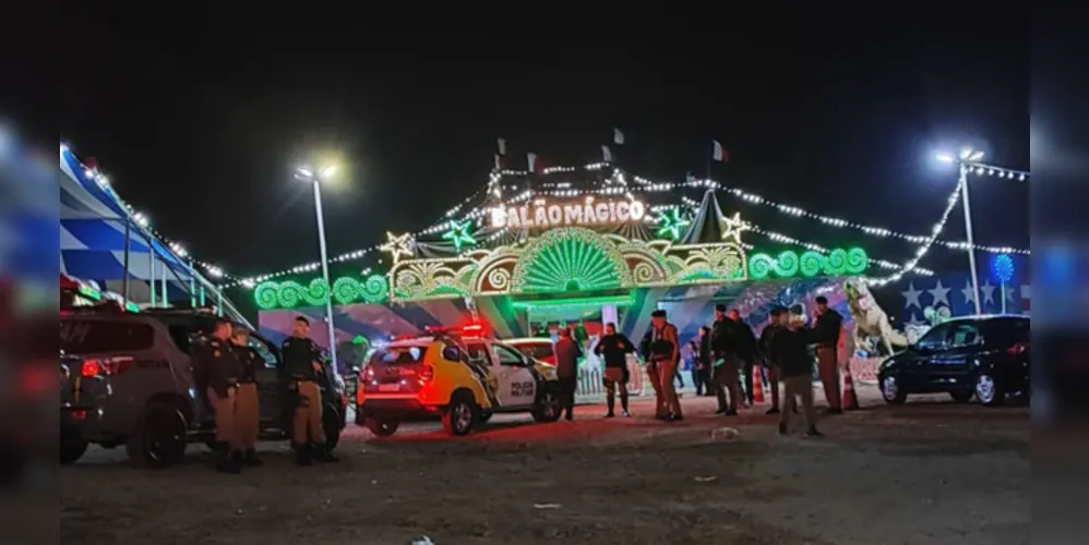 Policiais que estavam no circo auxiliaram na abordagem