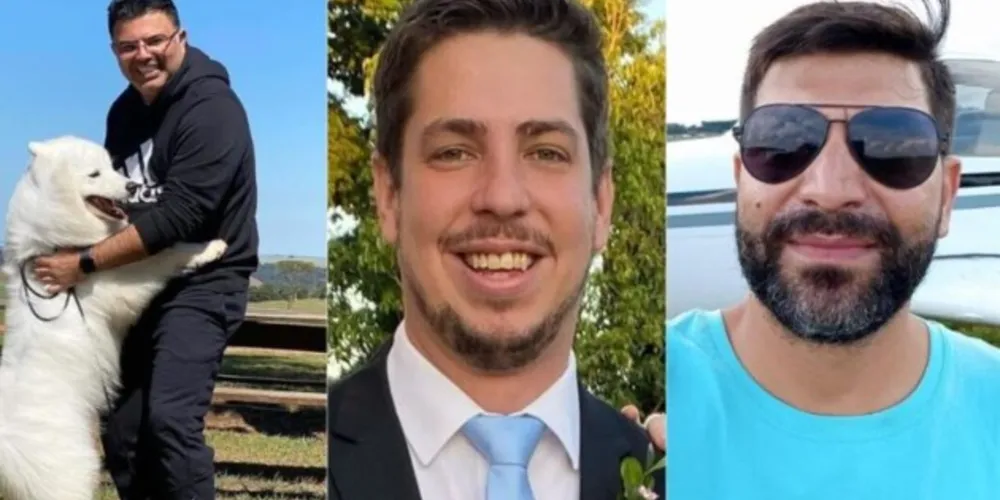 Os três ocupantes do avião não sobreviveram à queda