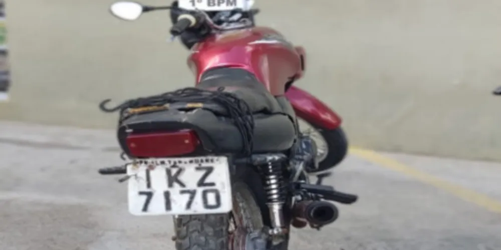 Moto recuperada foi levada ao pátio de 13ª SDP