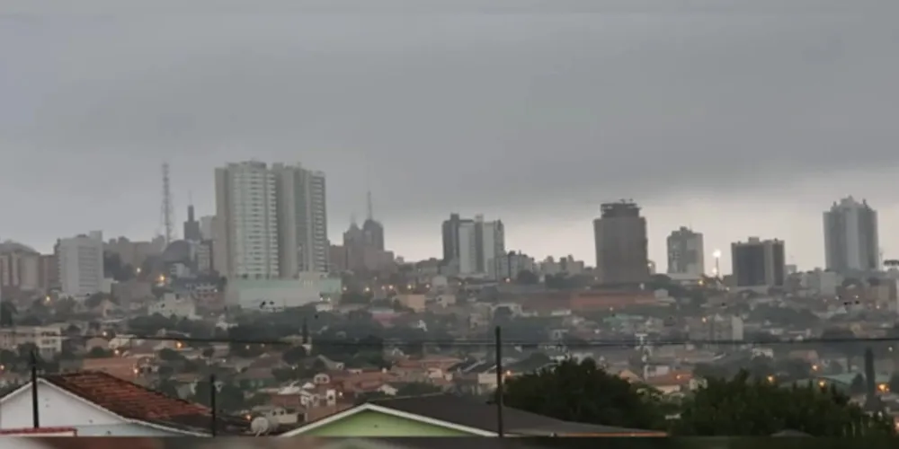 Frente fria deve chegar a Ponta Grossa