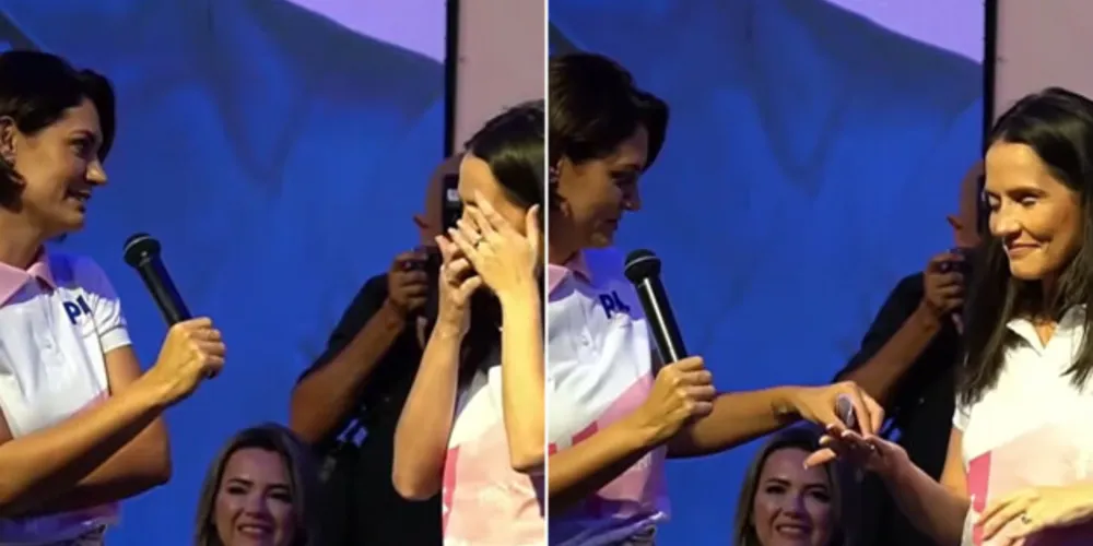 Michelle Bolsonaro fez o pedido para a retirada da prótese neste fim de semana