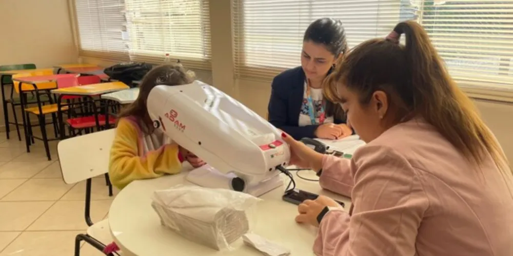 Crianças e adolescentes da Associação Beneficente Lua Nova realizaram os testes