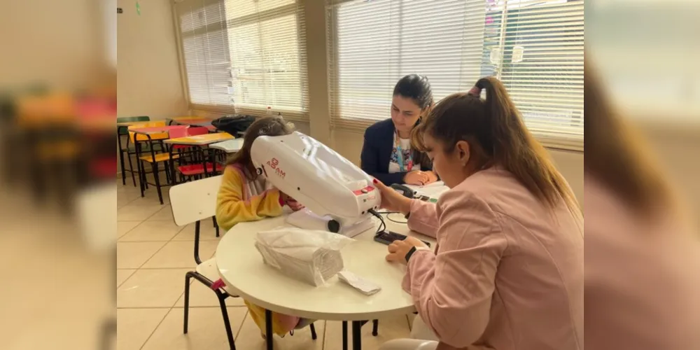 Crianças e adolescentes da Associação Beneficente Lua Nova realizaram os testes