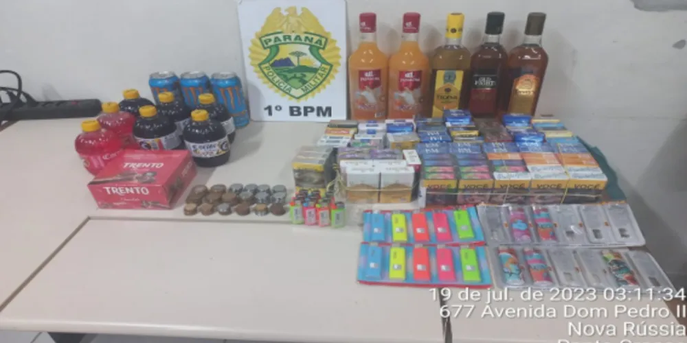 Itens apreendidos foram levados à 13ª SDP