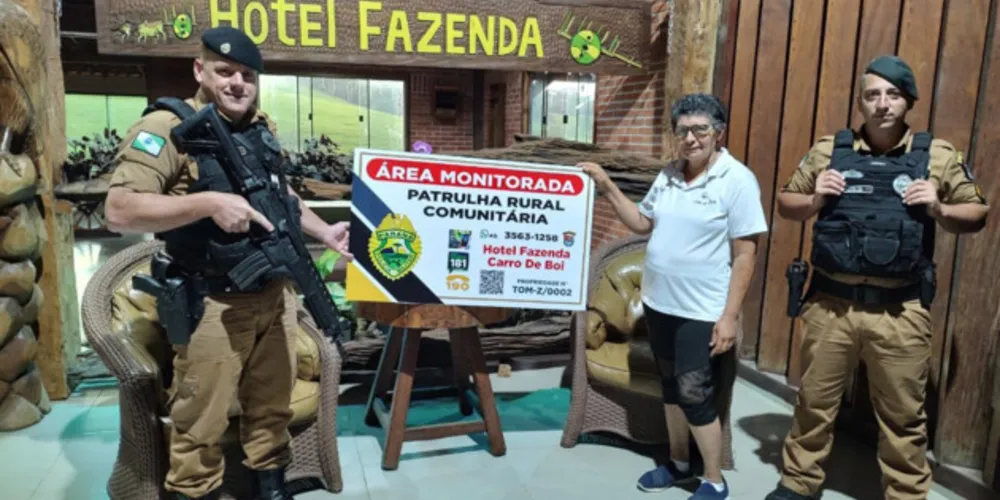 A PM realizou ações preventivas e repressivas em pontos e localidades diversas, através de ações específicas e visitas às propriedades rurais