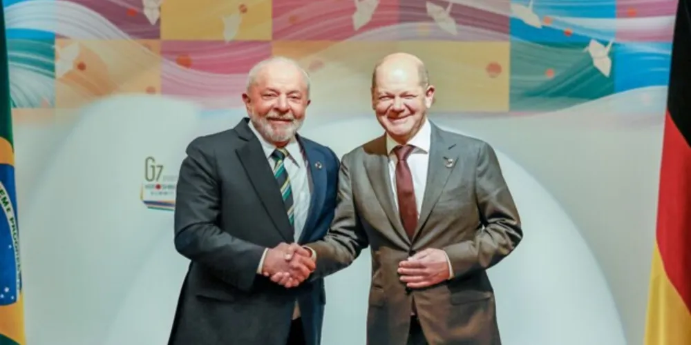 Lula reuniu-se com o primeiro-ministro da Alemanha, Olaf Scholz