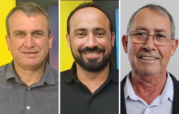 Prefeitos de Arapoti, Irani Barros; de Piraí do Sul, Henrique Carneiro; e de Sengés, Nelson Pezinho