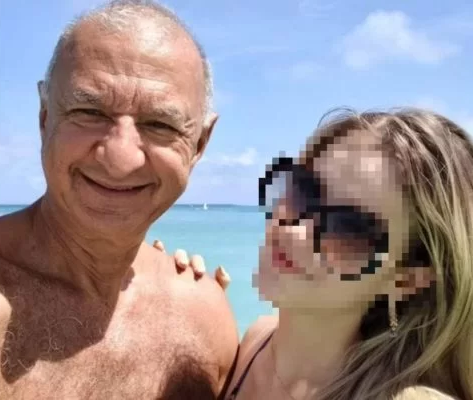 À esquerda Hissaim Hussein e à direita sua esposa