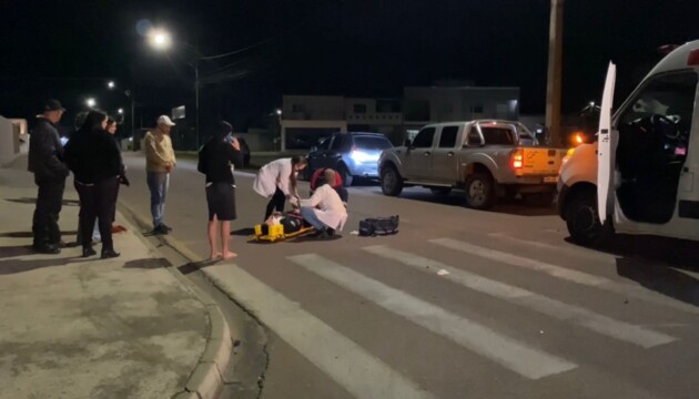 Rapaz foi atendido por equipes do Centro Municipal de Saúde