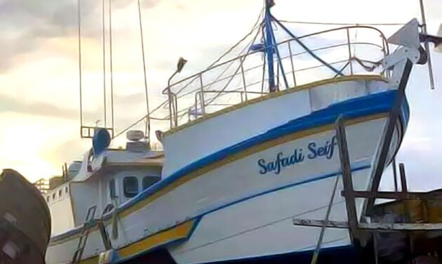 Embarcação pesqueira BP Safadi Seif naufragou após um ciclone