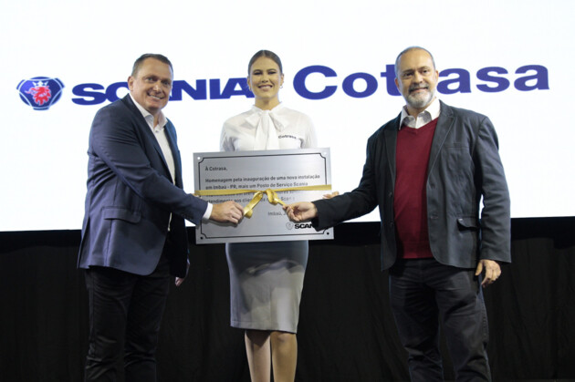 O evento contou com a presença de lideranças locais e regionais, representantes do setor e executivos da Cotrasa e da Scania