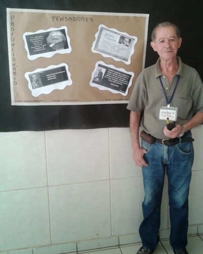 Osvaldo Ramos tinha 74 anos e era inspetor da escola desde 1994; Corpo foi velado nesta quinta-feira (15) na Capela do Luto Santana