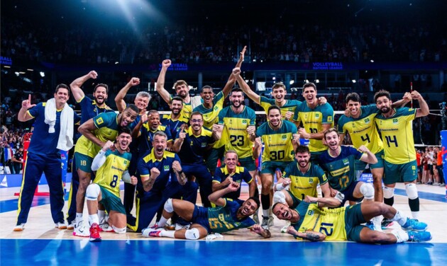 Seleção brasileira supera equipe europeia por 3 sets a 1