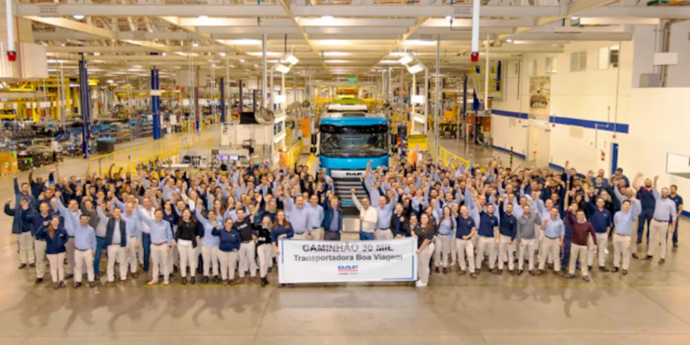 Montadora alcançou a marca de 30 mil caminhões produzidos no início desse segundo semestre.