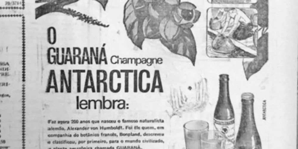No dia 18 de janeiro de 1970, o JM publicou um anúncio do Guaraná Antarctica, no qual era destacada a figura do naturalista alemão Alexander Von Humboldt