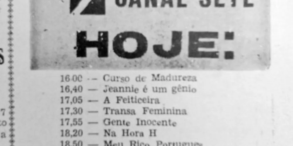 Na década de 1970, o Jornal da Manhã publicava diariamente a grade de programação da TV Esplanada. JM, 10 de abril de 1975