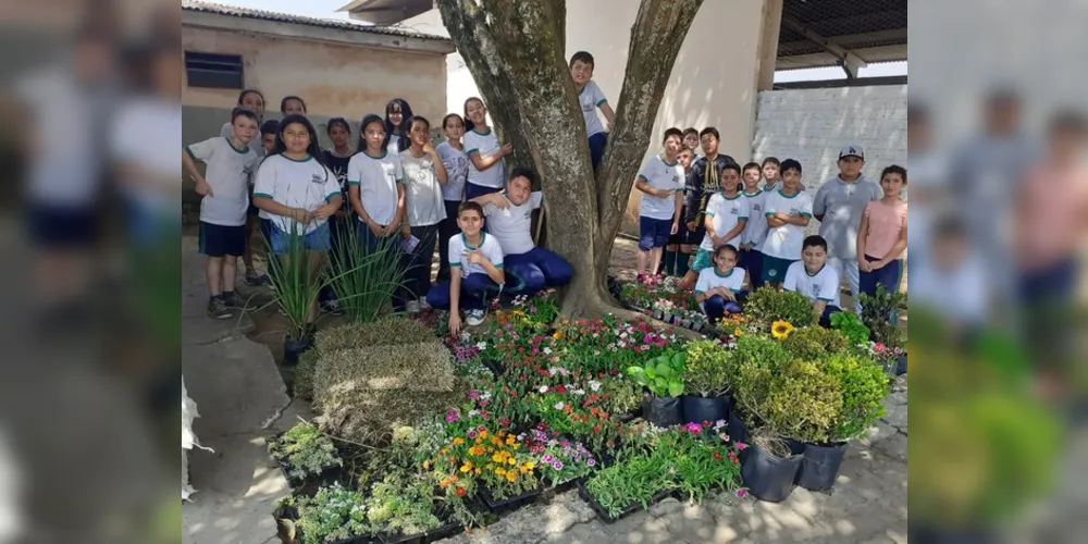 Docente destaca que iniciativa da escola e alunos deixou a instituição ainda mais bela e agradável