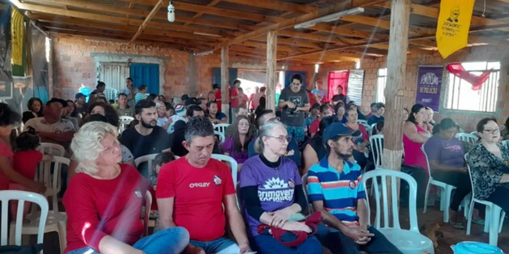 Evento foi realizado na ocupação Ericson Duarte, região do Jardim Andorinhas