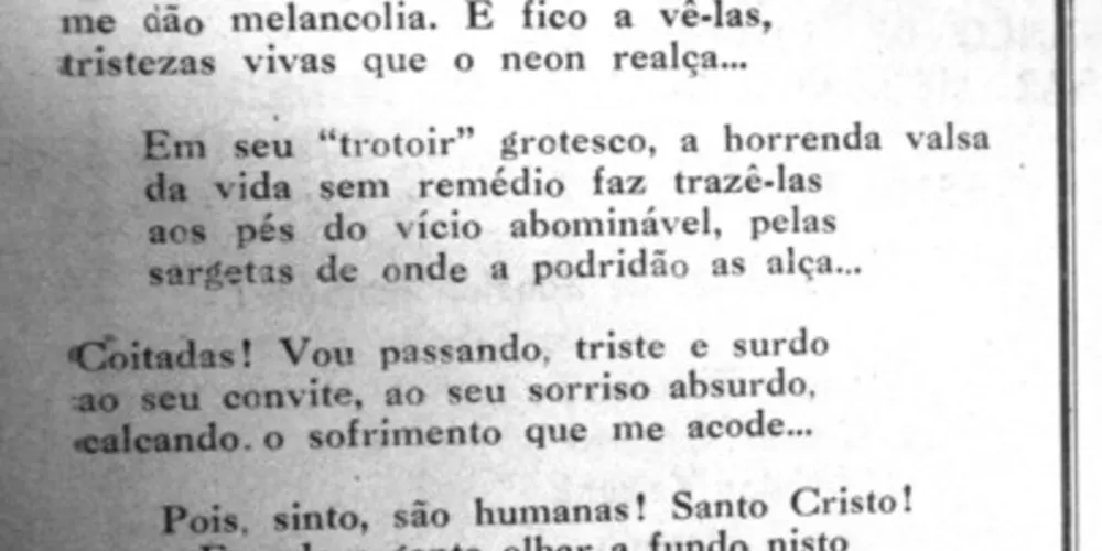 No dia 28 de abril de 1968 o JM publicou uma poesia sobre as prostitutas